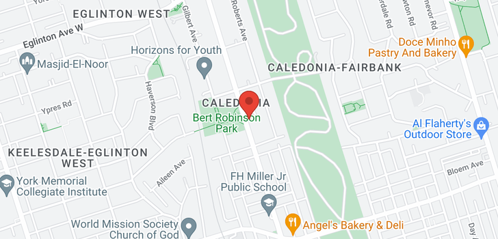 map of 425 Caledonia Rd